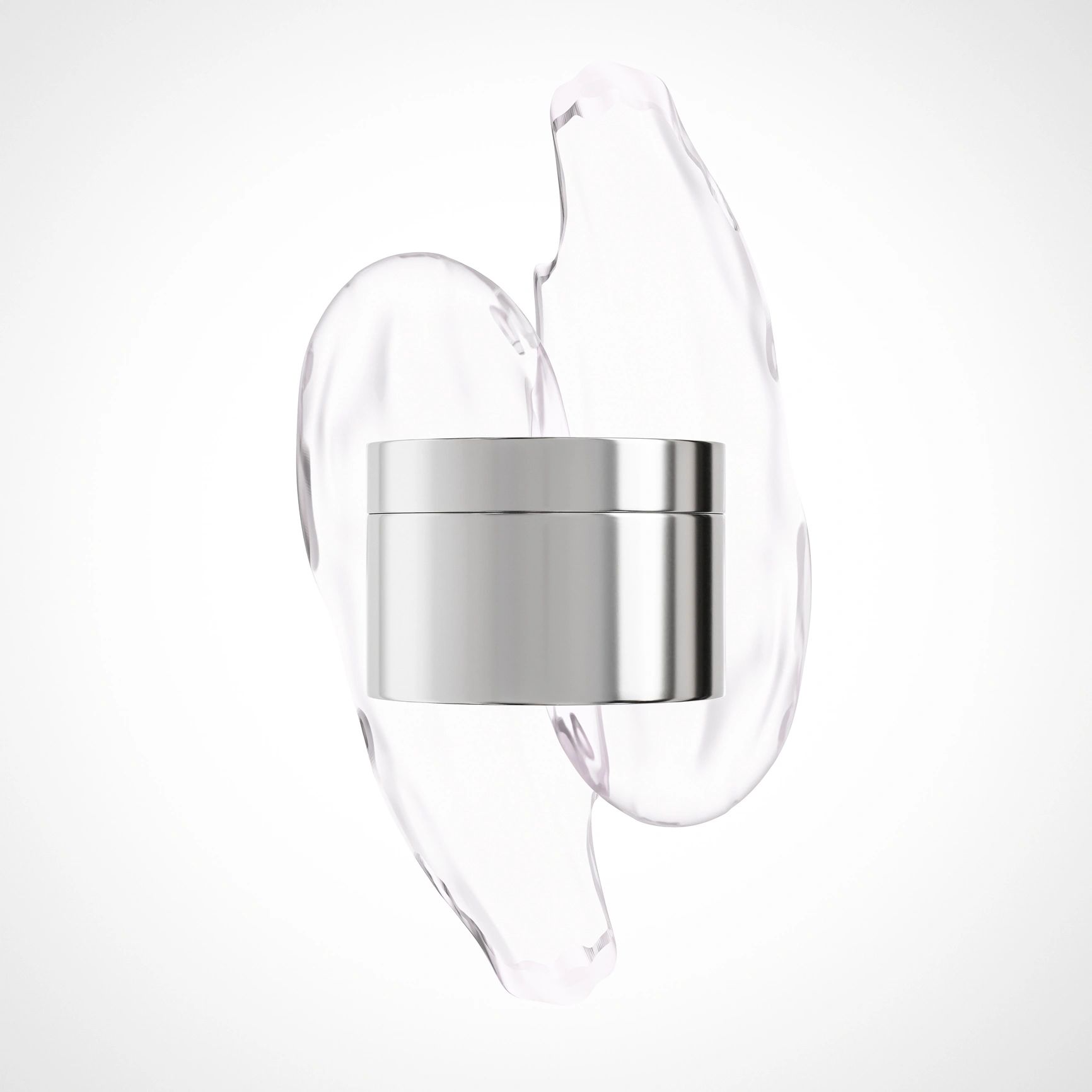 Luxury skincare jar packaging close-up